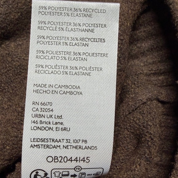 Kimchi Blue XS Coquette Cardigan Librarycore Brown Fuzzy Button Dark Academia - Picture 7 of 7